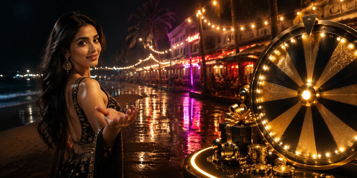 Roulette table on a scenic tropical beach reflecting Indian casino lifestyle